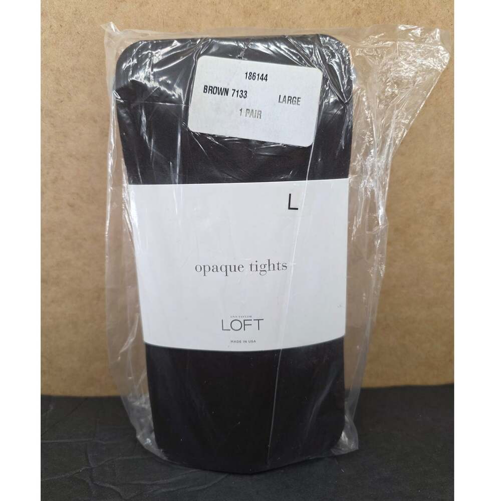 LOFT opaque tights in size Large and Midnight brown color,